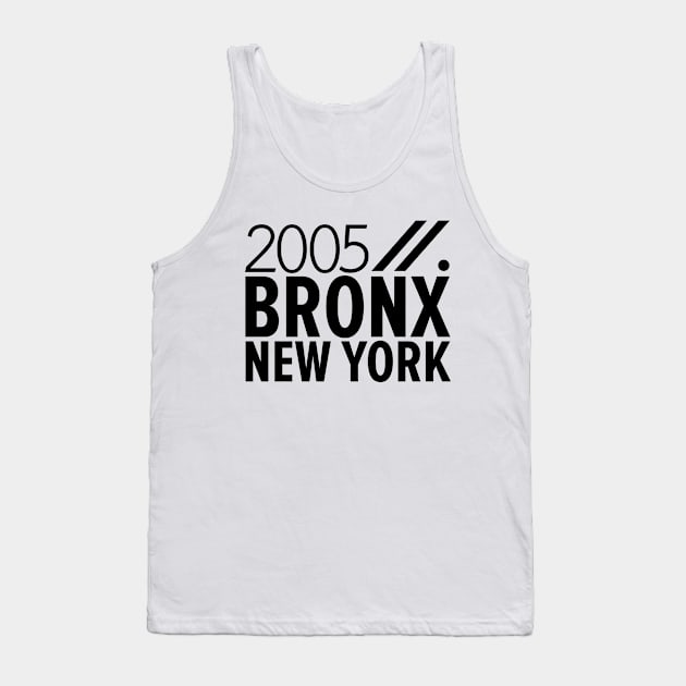 Bronx NY Birth Year Collection - Represent Your Roots 2005 in Style Tank Top by Boogosh